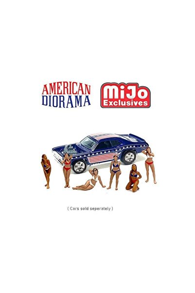 American Diorama Πατριωτικά Κορίτσια 1:64 Σετ Φιγούρων