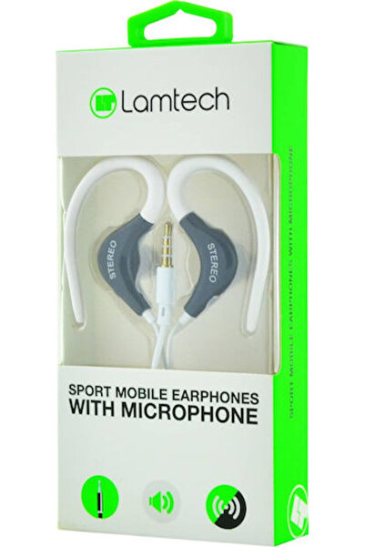 Lamtech Αθλητικά Ενδοωτικά Handsfree με βύσμα 3.5mm Λευκά