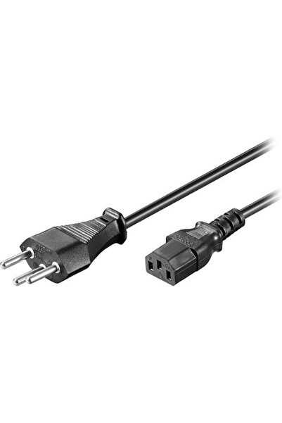 goobay Ελβετικό Schuko - Καλώδιο IEC C13 2μ Μαύρο (93617)