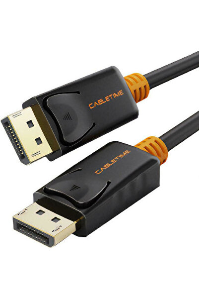 Cabletime Καλώδιο DisplayPort αρσενικό - DisplayPort αρσενικό 4,5μ Μαύρο