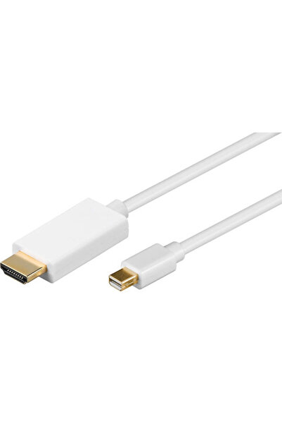 goobay Καλώδιο mini DisplayPort αρσενικό - HDMI αρσενικό 2μ Λευκό (52861)