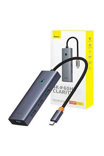 Baseus UltraJoy USB-C Σταθμός Σύνδεσης με HDMI 4K PD Γκρι