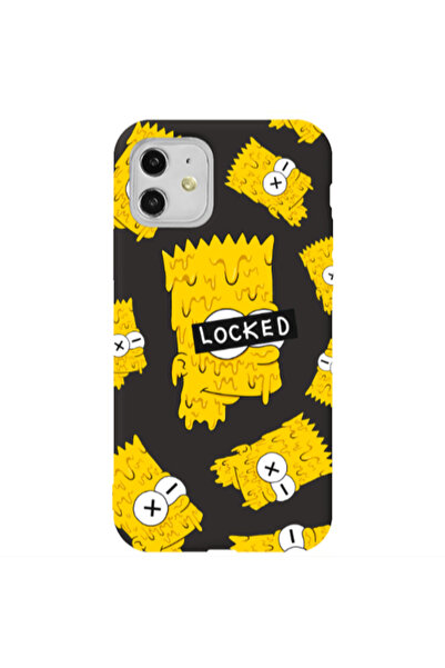 Other Apple iPhone 11 Bart Simpson Black Colored Silicone TPU Θήκη
