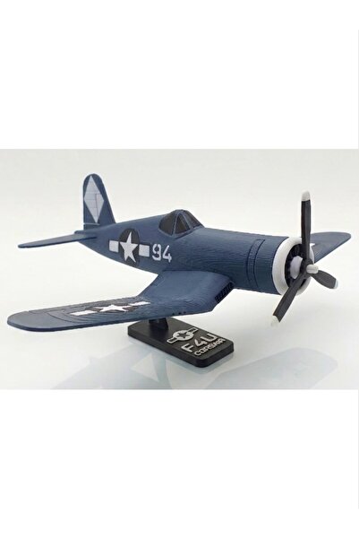 SARIBAŞ TEKNOLOJİ 1:100 Ölçek F4U Corsair Pervaneli Savaş Uçağı - Koleksiyonl...