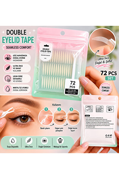 Generic 72 Adet Çift Göz Kapağı Bandı (Double Eyelid Tape) – Doğal Görünüm
