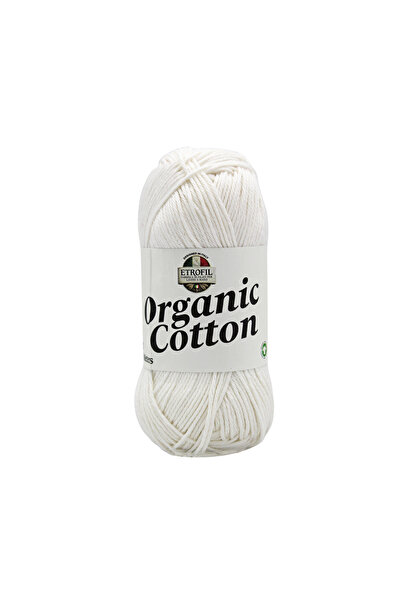 Etrofil Organic Cotton Knitting Yarn White 100% Organic Cotton 50g 125m (71088)