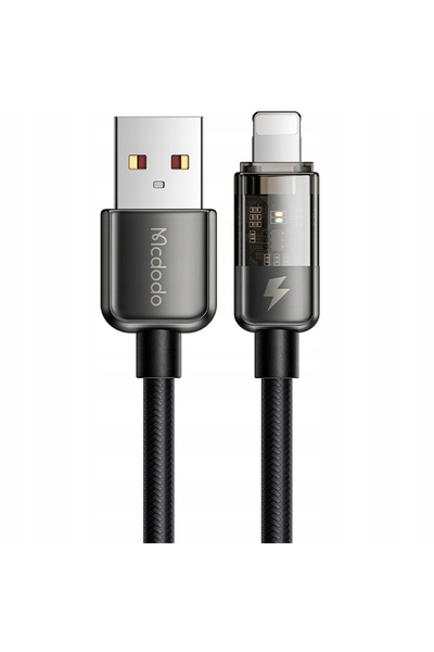 Mcdodo Cablu de încărcare rapidă USB Lightning 36W pentru iPhone 13 14 2M LED