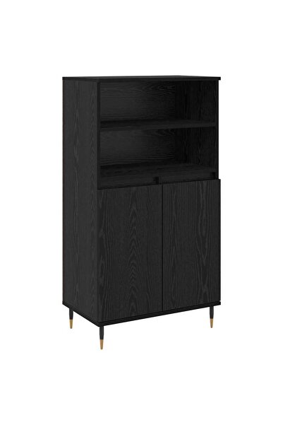 vidaxl Bufet Negru 60 x 36 x 110 cm Lemn compozit
