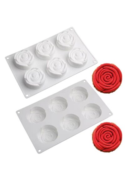 PASTRY PLANET Professional Silicone French Pastry Mold Big Rose