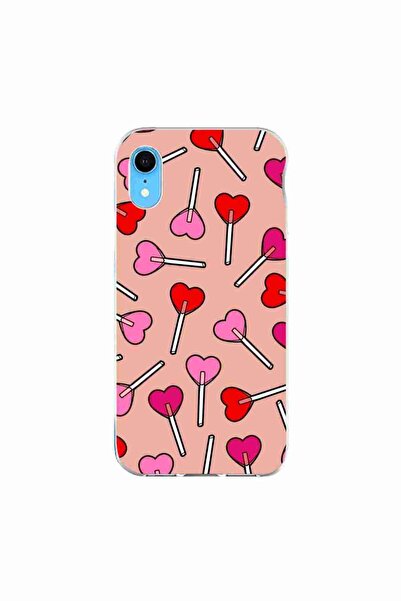 OEM Husa compatibila cu Apple iPhone XR Silicon Gel Tpu Model Valentines Hear...