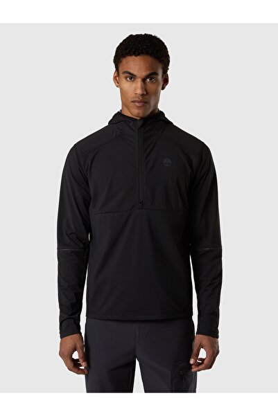 North Sails Regular Fit Hooded Half-Zip Reflective Men's Sweatshirt