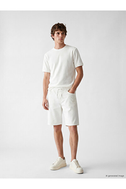LC Waikiki Nevavm Standard Fit Men's Jean Shorts with a Difference
