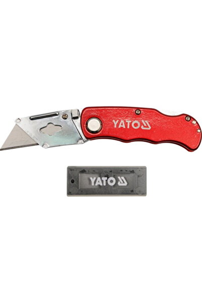 yato Folding cutter YT-7532, 5 spare blades 61 x 33 x 0.5 mm