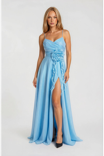 Vanni Couture Rochie Baby Blue Rosa