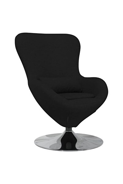 vidaxl Egg armchair Black 63 x 73 x 90 cm fabric