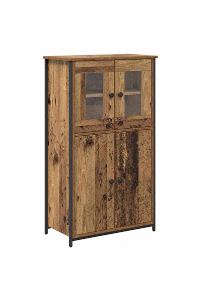 vidaxl Bufet Lemn Vechi 62 x 32 x 106,5 cm Lemn compozit