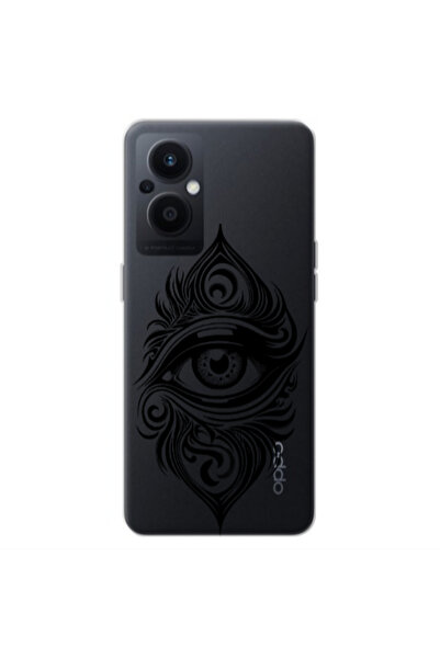 Other Oppo Reno 7 Lite Eye patterned drawing Transparent Silicone TPU Θήκη
