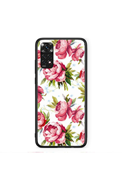 Other Xiaomi Redmi Note 11 4G Roses and laves Black Glossy Θήκη