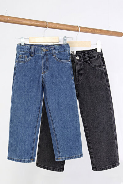 Shopmins Elastična talja sa kopčama, 2-dijelne unisex farmerke za devojčice i...