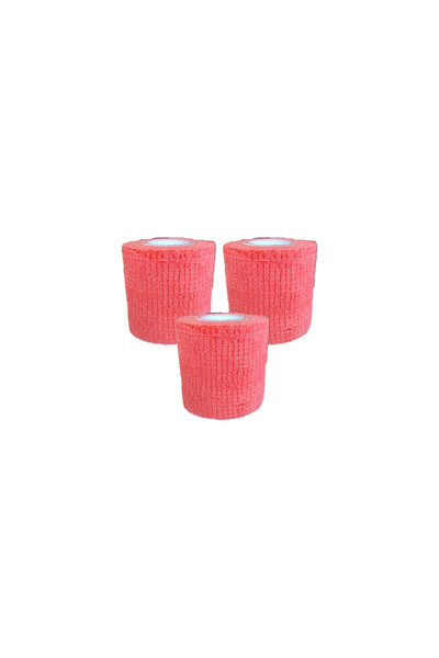 Nextone 3'lü Renkli Coban Bandajı 5 cm x 4.5 m - Kendinden Yapışkanlı Kohesif Sargı Bezi Sporcu Ve Evcil Hayvan Bandı