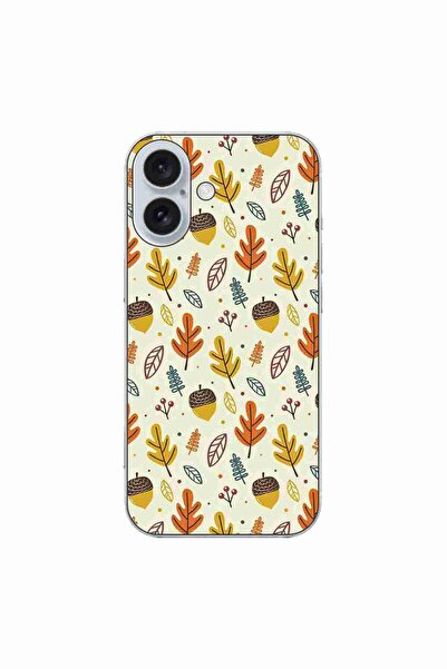 OEM Husa compatibila cu Apple iPhone 16 Silicon Gel Tpu Model Autumn Pattern