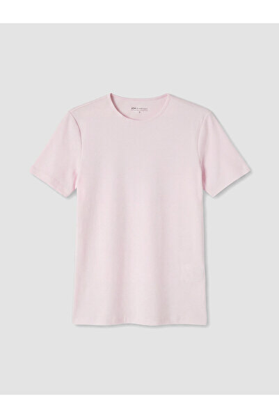 LC Waikiki Nevavm Women's T-Shirt with Oval Collar and Difference