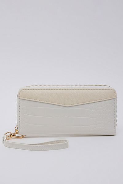 R&B Textured Long Wallet