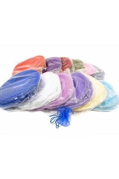 OEM Saculeti Discheta Organza Cu Snur 100/Set Bleu