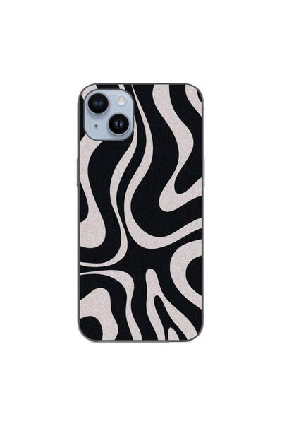 OEM Case compatible with Apple iPhone 14 Plus Silicone Gel Tpu Pattern Monoch...