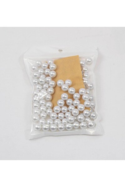 OEM Plastic Beads - Pearl With Glue 8mm White