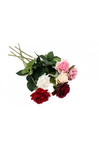 OEM Flori Artificiale Trandafiri Fir Real Touch (Set 3 buc) Rosu