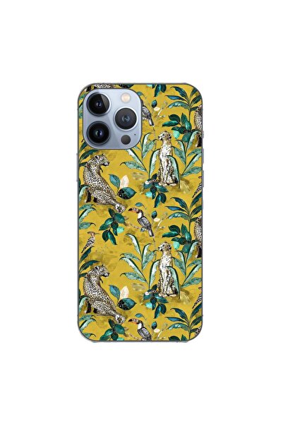 OEM Калъф, съвместим с Apple iPhone 13 Pro Max, силиконов гел TPU модел, жълт...
