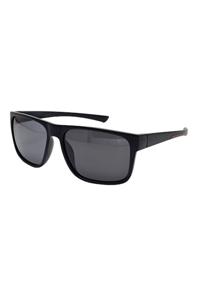 Tia Accesorii Polarized sunglasses, rectangular, unisex, PS8081C4, matte black