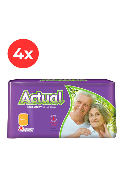ACTUAL 4x Scutece pentru adulți mărimea S - 30 bucăți