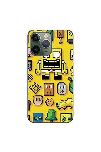 OEM Husa compatibila cu Apple iPhone 11 Pro Silicon Gel Tpu Model Pixel Art S...