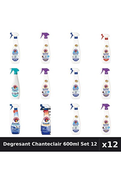 Chanteclair Set 12 Degresant Universal 600-625ml - Bicarbonat, Lavanda, Marsilia