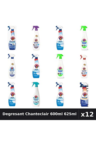 Chanteclair Set 12 Degresant Universal 600ml - 625ml, 8 Arome Asortate, Curat...