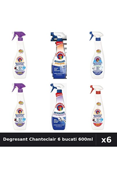 Chanteclair Set 6 Degresant Universal 600-625ml - Bicarbonat, Lavanda, Marsil...