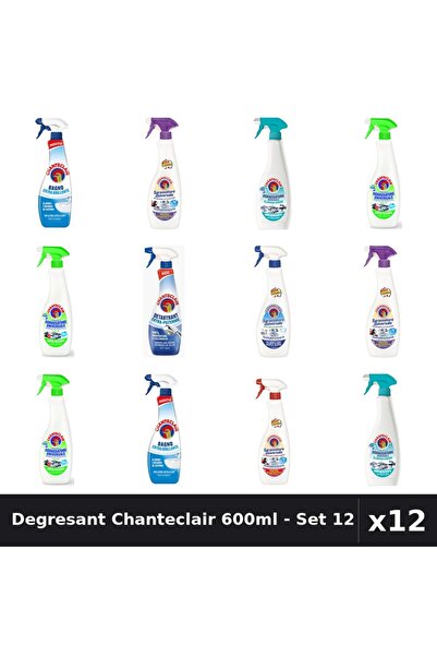 Chanteclair Set 12 Degresant Universal 600-625ml - 7 Arome Asortate, Lavanda,...