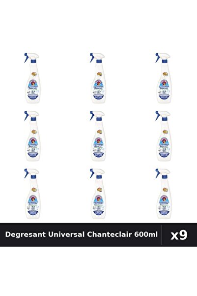 Chanteclair Pachet 9 Degresant Universal 600ml - Bicarbonat, Curățenie Eficientă