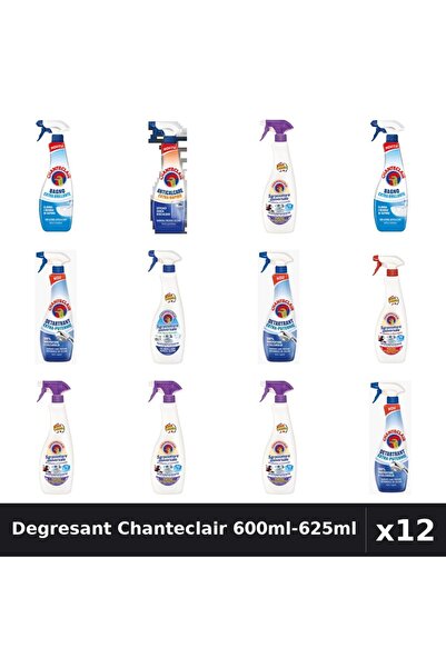 Chanteclair Set 12 Degresant Universal 600ml-625ml - 6 Arome, Anticalcar, Det...