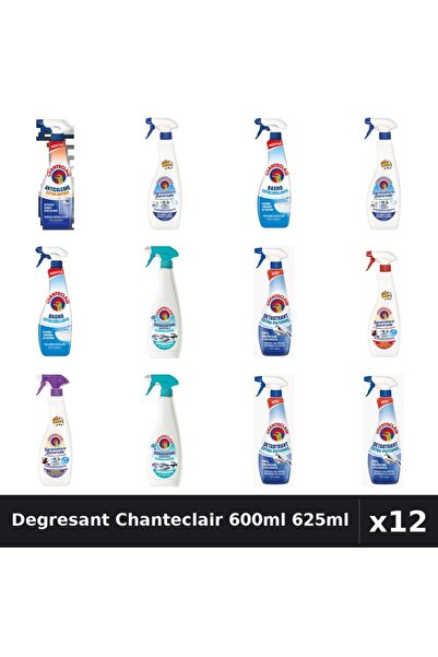 Chanteclair Set 12 Degresant Universal 600ml-625ml - 7 Arome, Anticalcar, Det...