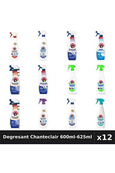 Chanteclair Set 12 Degresant Universal 600ml-625ml - 8 Arome Asortate Curatenie