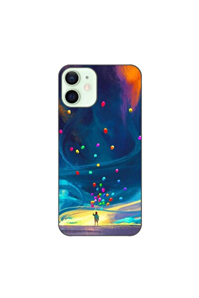 OEM Husa compatibila cu Apple iPhone 12 Mini Silicon Gel Tpu Model Baloane Un...