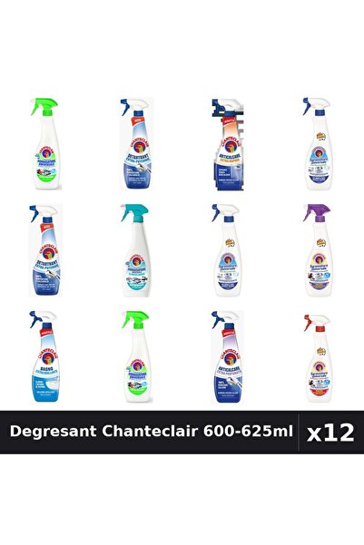 Chanteclair Set 12 Degresant Universal 600-625ml - 9 Arome Asortate - Curaten...