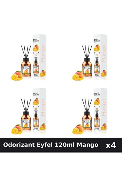 Eyfel Set 4 Odorizant Camera Betisoare Mango 120ml - Parfum Intens