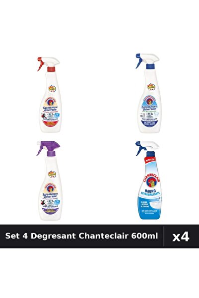 Chanteclair Set 4 Degresant Universal 600ml - Bicarbonat, Extra Stralucire, L...