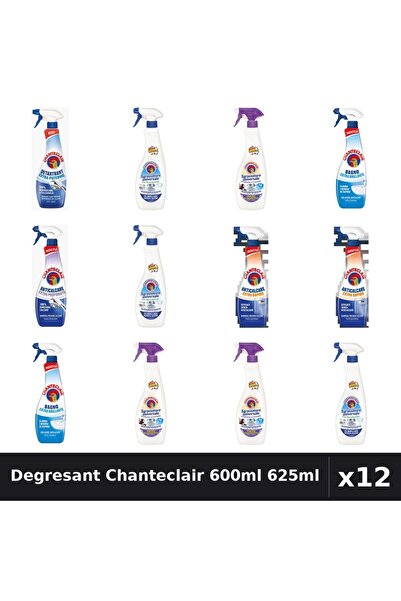 Chanteclair Set 12 Degresant Universal 600ml 625ml - Bicarbonat, Lavanda, Mos...