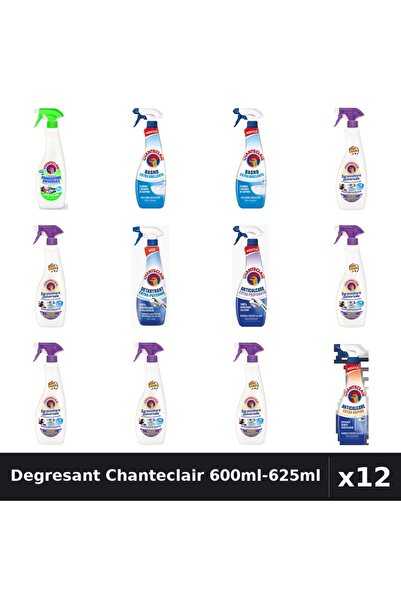 Chanteclair Set 12 Degresant Universal 600ml-625ml - Lămaie, Lavandă, Mosc Alb