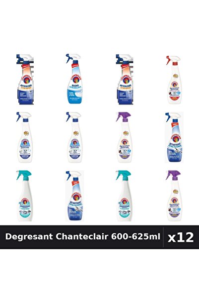 Chanteclair Set 12 Degresant Universal 600-625ml - 7 Arome Asortate - Curaten...
